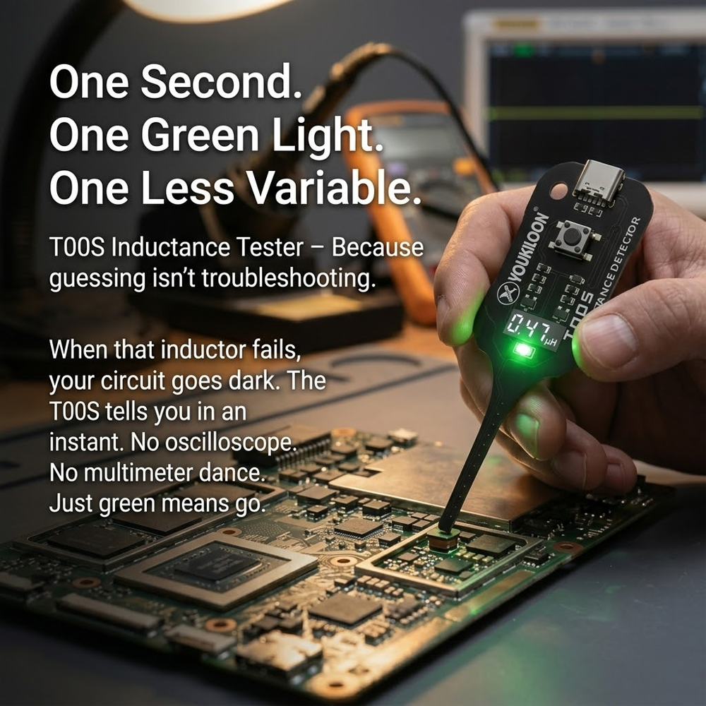 mellowzo®🥳2026 HOT SALE🥳💞50K+ SOLD!💡⚙️ 50% OFF! In-Circuit Inductor Tester – One-button simplicity, clear indicator. Non-contact, rapid diagnosis. A must-have for electronics repair. 📟🕊️