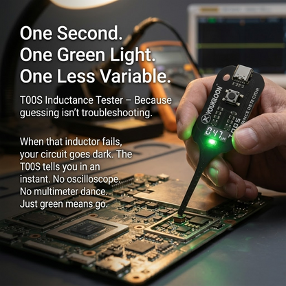 mellowzo®🥳2026 HOT SALE🥳💞50K+ SOLD!💡⚙️ 50% OFF! In-Circuit Inductor Tester – One-button simplicity, clear indicator. Non-contact, rapid diagnosis. A must-have for electronics repair. 📟🕊️