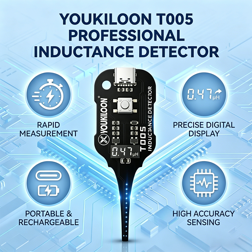 mellowzo®🥳2026 HOT SALE🥳💞50K+ SOLD!💡⚙️ 50% OFF! In-Circuit Inductor Tester – One-button simplicity, clear indicator. Non-contact, rapid diagnosis. A must-have for electronics repair. 📟🕊️