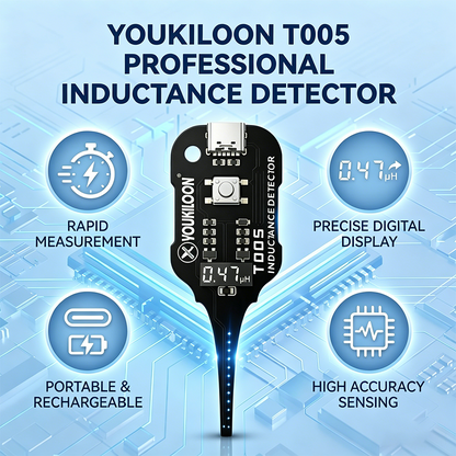 mellowzo®🥳2026 HOT SALE🥳💞50K+ SOLD!💡⚙️ 50% OFF! In-Circuit Inductor Tester – One-button simplicity, clear indicator. Non-contact, rapid diagnosis. A must-have for electronics repair. 📟🕊️