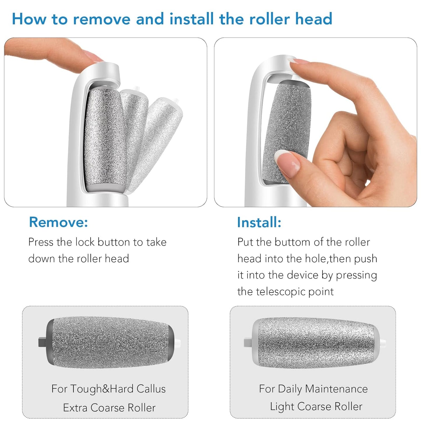 Remifa® Rechargeable Electric Callus Remover - Made In UK