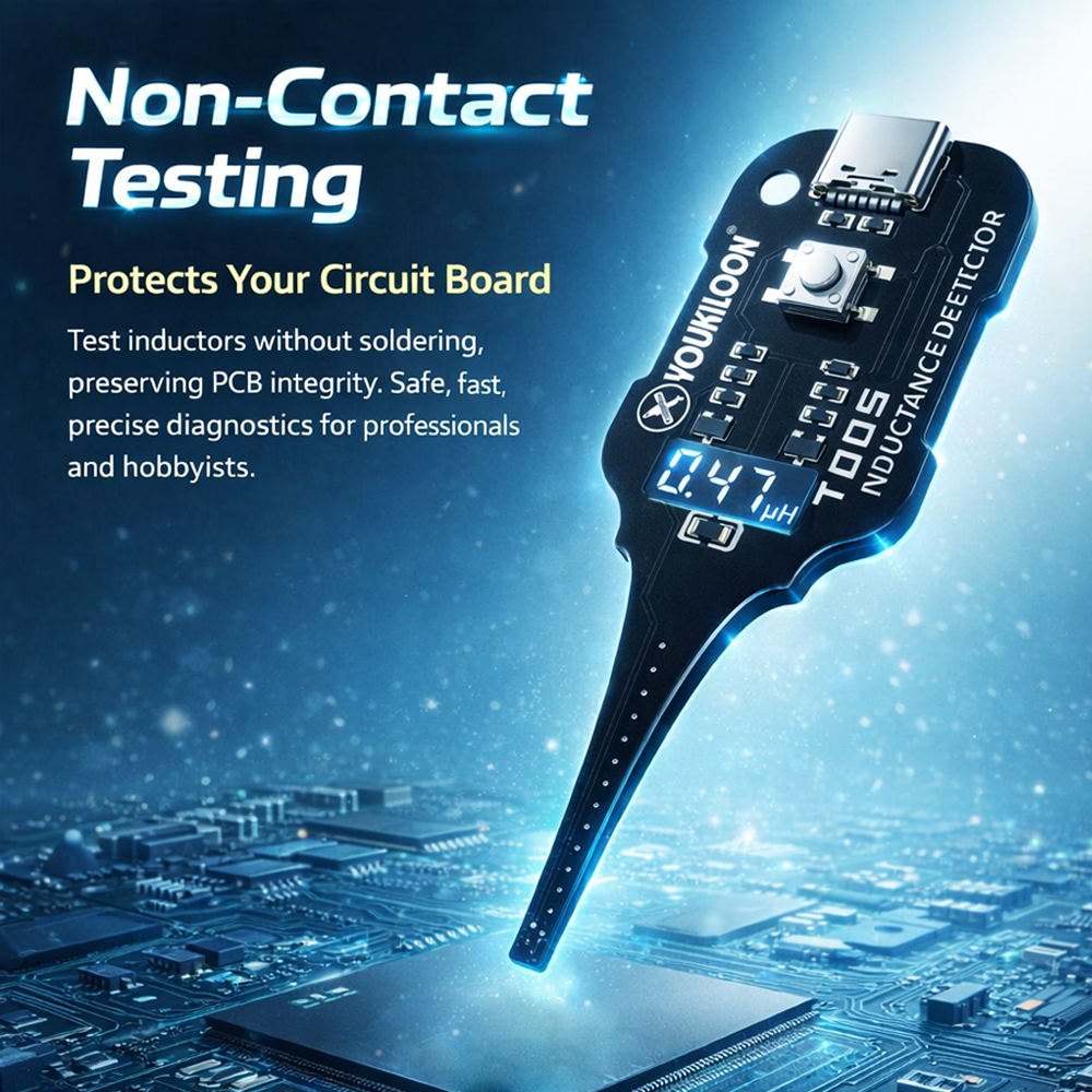mellowzo®🥳2026 HOT SALE🥳💞50K+ SOLD!💡⚙️ 50% OFF! In-Circuit Inductor Tester – One-button simplicity, clear indicator. Non-contact, rapid diagnosis. A must-have for electronics repair. 📟🕊️