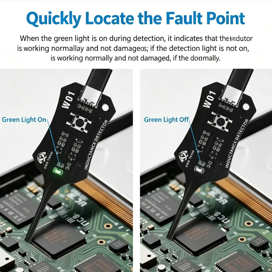 mellowzo®🥳2026 HOT SALE🥳💞50K+ SOLD!💡⚙️ 50% OFF! In-Circuit Inductor Tester – One-button simplicity, clear indicator. Non-contact, rapid diagnosis. A must-have for electronics repair. 📟🕊️