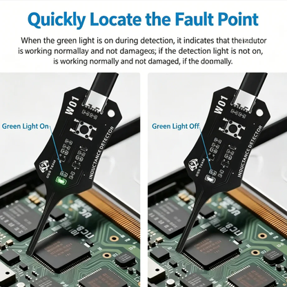 mellowzo®🥳2026 HOT SALE🥳💞50K+ SOLD!💡⚙️ 50% OFF! In-Circuit Inductor Tester – One-button simplicity, clear indicator. Non-contact, rapid diagnosis. A must-have for electronics repair. 📟🕊️