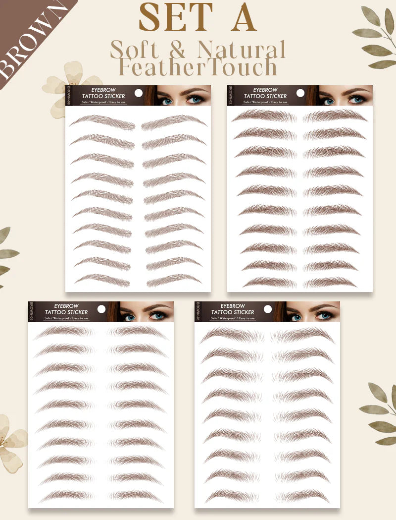 flysmus® 4D Waterproof Authentic Brow Sticker