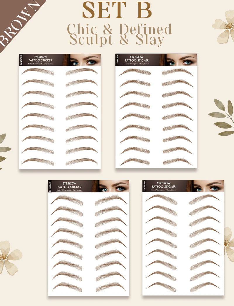 flysmus® 4D Waterproof Authentic Brow Sticker