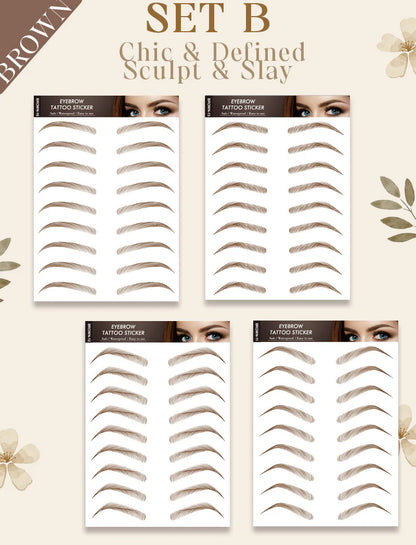 flysmus® 4D Waterproof Authentic Brow Sticker