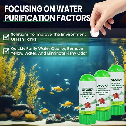 GFOUK® Powerful Aquarium Water Purification Tablet